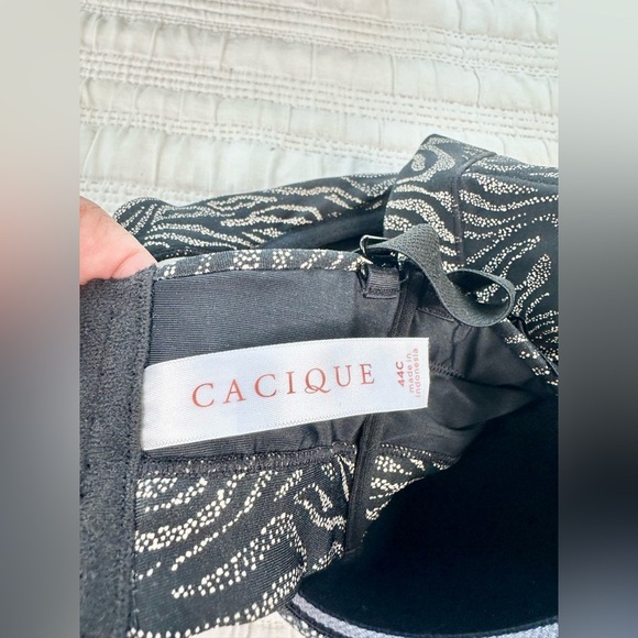 Cacique Comfort Bliss Multi-Way Strapless Bra in Animal Sand Dollar Size 44C - Picture 6 of 9